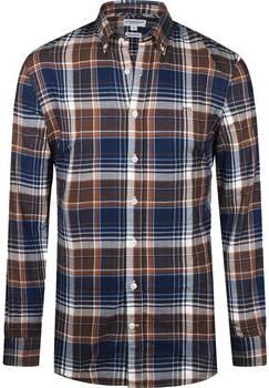 Mcgregor Overhemd Lange Mouw Overhemd Ruit Beige Blauw