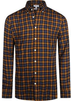 Mcgregor Overhemd Lange Mouw Overhemd Ruit Geel Blauw