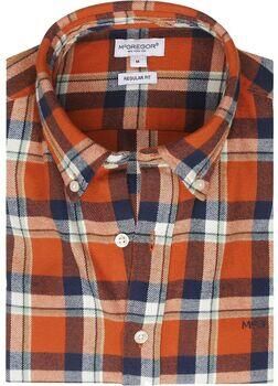 Mcgregor Overhemd Lange Mouw Overhemd Ruit Oranje