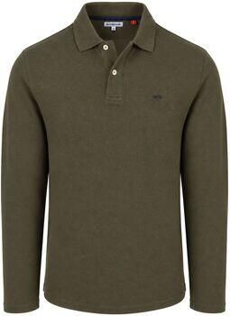 Mcgregor Polo Shirt Lange Mouw Longsleeve Classic Poloshirt Olive