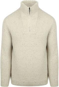 Mcgregor Sweater Half Zip Trui Lamswol Blend Ecru