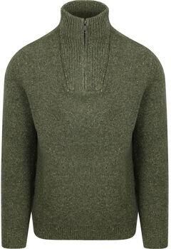 Mcgregor Sweater Half Zip Trui Lamswol Blend Olive