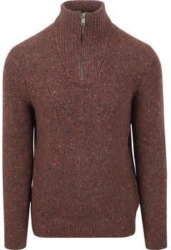Mcgregor Sweater Half Zip Trui Merinowol Bruin