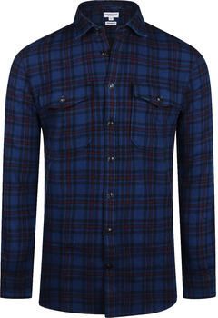 Mcgregor Sweater Overshirt Tartan Ruit Donkerblauw