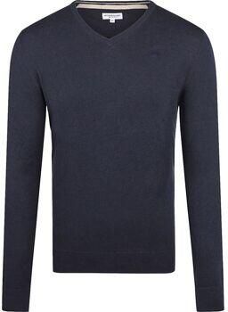 Mcgregor Sweaters Trui Merino Blend V-Hals Navy