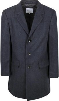 Mcgregor Trainingsjack Coat Wool Herringbone Navy