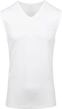 Mey T-shirt V-hals Dry Cotton Muscle Singlet Wit