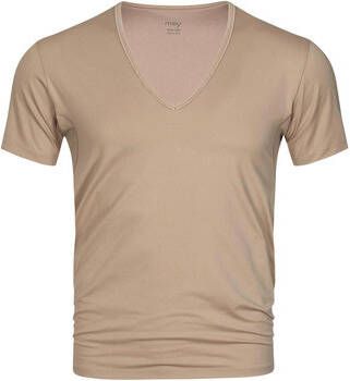 Mey T-shirt Dry Cotton V-hals T-shirt Beige