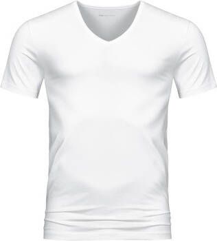 Mey T-shirt V-hals Dry Cotton T-shirt Wit