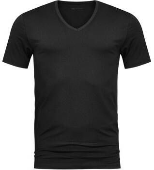 Mey T-shirt V-hals Dry Cotton T-shirt Zwart
