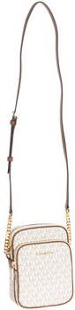 Michael Kors Ketting Crossbody Tas in Vanille Handtekening Beige Dames