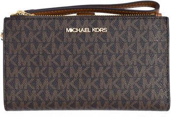 Michael Kors Wallets and Cardholders Clutches Brown White Beige Dames