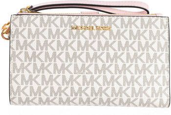 Michael Kors Wallets and Cardholders Clutches Brown White Beige Dames