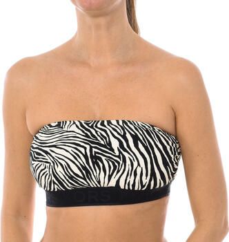 Michael Kors Zebraprint Bikini Top met Rits Multicolor Dames