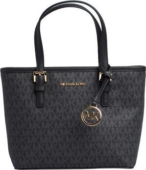 Michael Kors Jet Set Top Zip Tote Handtas Black Dames