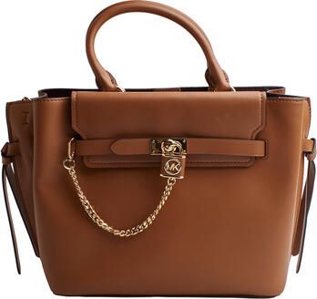 Michael Kors Satchels Large Belted Satchel in bruin