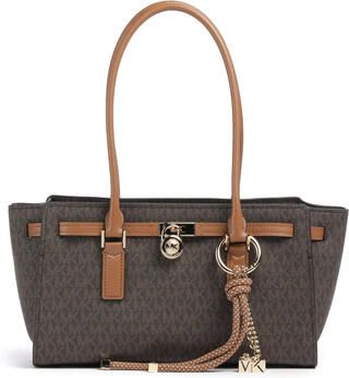 Michael Kors Shoppers & Totes Sm Ew Shoulder Tote w Charm in bruin - Foto 4
