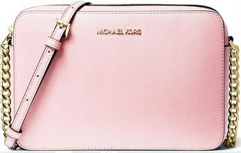 Michael Kors Saffiano Lederen Crossbody Tas Poeder Blush Pink Dames - Foto 3
