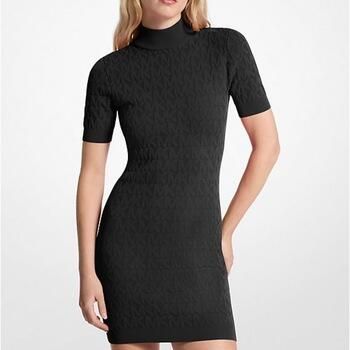 MICHAEL Kors Korte Jurk EMBOSSED MK MOCK NK DRS