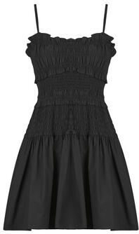 MICHAEL Kors Korte Jurk POPLIN SMOCKED MINI DRESS