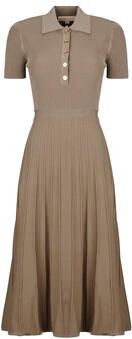 MICHAEL Kors Lange Jurk FIT N FLARE POLO SS MIDI