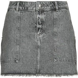 MICHAEL Kors Rok FRAYED DENIM MINI SKIRT