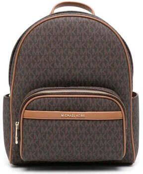 Michael Kors Bruine rugzak met voorvak met rits Brown Dames