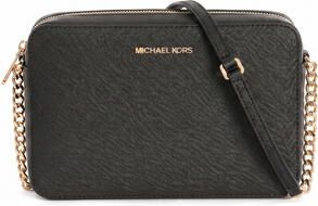 Michael Kors East West Saffiano Lederen Crossbody Tas Black Dames - Foto 5