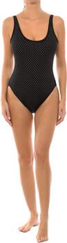 Michael Kors Studded Scoopneck One-Piece Swimsuit Black Dames