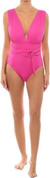 Michael Kors Badpak met V-hals Riem en Surplice Pink Dames