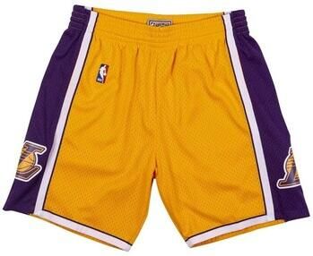 Mitchell & Ness Nba Swingman Shorts Los Angeles Lakers Sportshorts Kleding light gold purple maat: XXL beschikbare maaten:S M L XL XXL