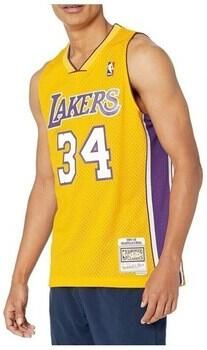 Mitchell And Ness T-shirt Korte Mouw Los Angeles Lakers Nba Swingman Home Jersey