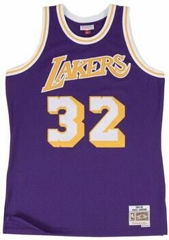 Mitchell And Ness T-shirt Korte Mouw Nba Los Angeles Lakers Swingman Jersey Magic Johnson