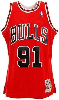 Mitchell & Ness Nba Swingman Jersey Chicago Bulls 1997-98 Dennis Rodman Sportshirts Heren scarlet maat: XL beschikbare maaten:S M L XL - Foto 9