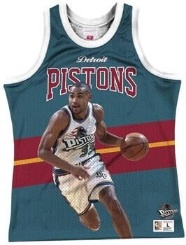 Mitchell And Ness Top Nba Detroit Pistons Grant Hill