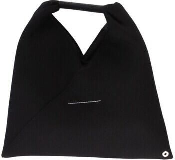 MM6 Maison Margiela Zwarte Logo Front Tas Black Dames
