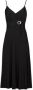 Morgan A-lijn jurk met plooien zwart - Thumbnail 2