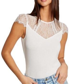 Morgan top met kant ecru - Foto 3