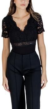 Morgan semi-transparante kanten top zwart - Foto 3