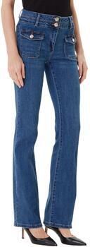 Morgan flared jeans dark blue denim - Foto 4