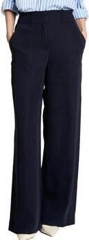 Morgan wide leg high waist pantalon maririneblauw - Foto 4