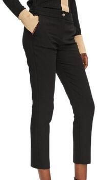 Morgan cropped low waist slim fit pantalon zwart - Foto 3