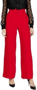 Morgan wide leg high waist pantalon rood - Foto 3