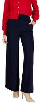Morgan wide leg high waist pantalon maririneblauw - Foto 3