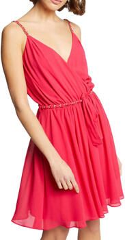 Morgan A-lijn jurk koraalrood