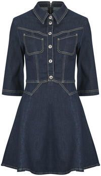 Morgan jurk dark blue denim - Foto 4
