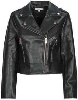 Morgan imitatieleren bikerjack zwart - Foto 4