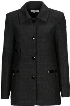 Morgan gemêleerde jasje met contrastbies zwart grijs - Foto 2