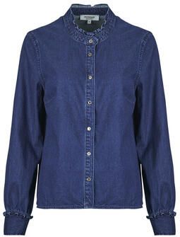 Morgan denim blouse dark blue denim - Foto 4