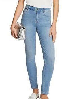 Morgan skinny jeans light blue denim - Foto 4
